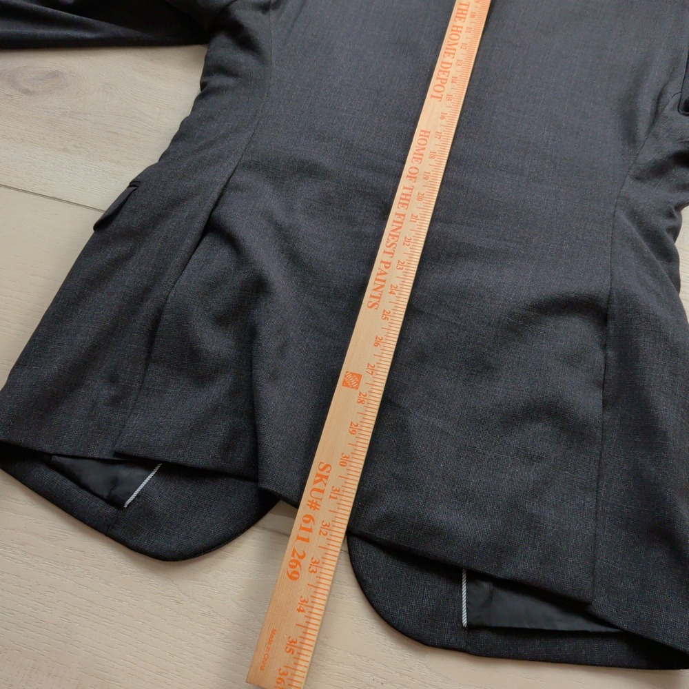 Jos. A. Bank 1905 Tailored Wool Blazer Charcoal Gray 44R (Fits 41) brrr Comfort - Picture 10 of 12